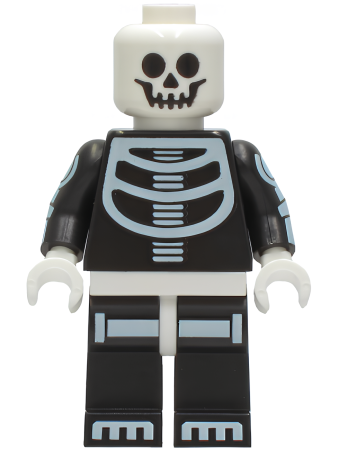 Минифигурка LEGO Skeleton Guy - White Head hol237 U